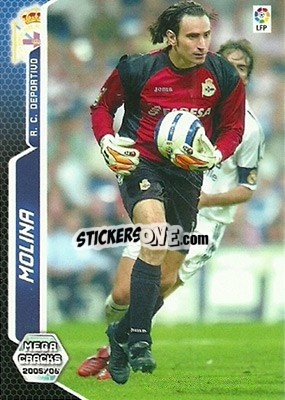 Sticker Molina - Liga 2005-2006. Megacracks n. 129 - Panini