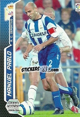 Sticker Manuel Pablo - Liga 2005-2006. Megacracks n. 130 - Panini