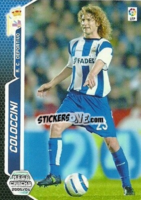 Sticker Coloccini - Liga 2005-2006. Megacracks n. 131 - Panini
