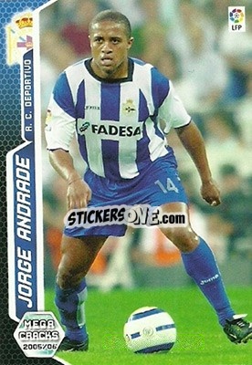 Sticker Jorge Andrade - Liga 2005-2006. Megacracks n. 132 - Panini