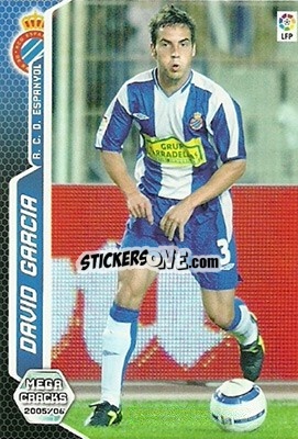 Sticker David Garcia - Liga 2005-2006. Megacracks - Panini