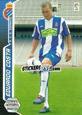 Cromo Eduardo Costa - Liga 2005-2006. Megacracks - Panini