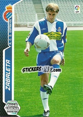 Sticker Zabaleta - Liga 2005-2006. Megacracks n. 156 - Panini