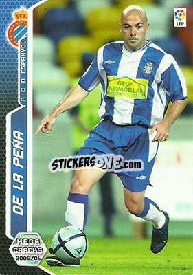 Sticker De La Peña - Liga 2005-2006. Megacracks n. 158 - Panini