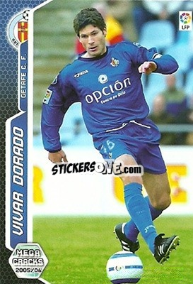 Sticker Vivar Dorado - Liga 2005-2006. Megacracks - Panini