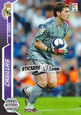 Sticker Casillas - Liga 2005-2006. Megacracks n. 182 - Panini
