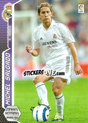 Sticker Michel Salgado - Liga 2005-2006. Megacracks - Panini