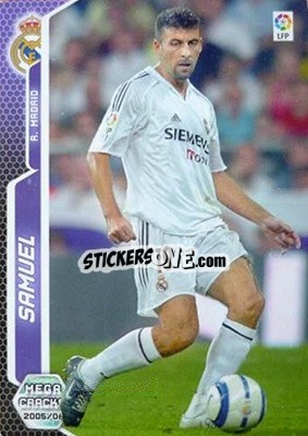 Sticker Walter Samuel - Liga 2005-2006. Megacracks n. 185 - Panini