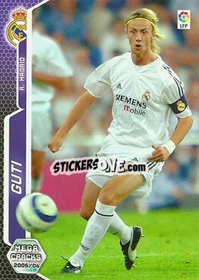 Figurina Guti - Liga 2005-2006. Megacracks n. 191 - Panini