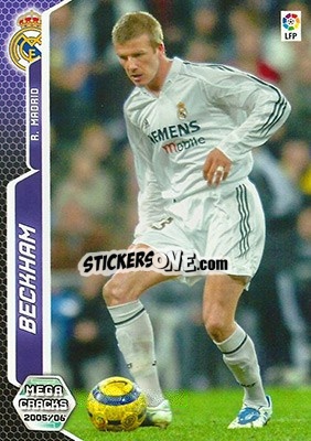 Sticker Beckham - Liga 2005-2006. Megacracks n. 192 - Panini