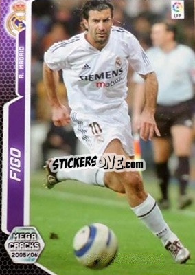 Sticker Figo - Liga 2005-2006. Megacracks - Panini