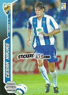 Cromo Cesar Navas - Liga 2005-2006. Megacracks - Panini