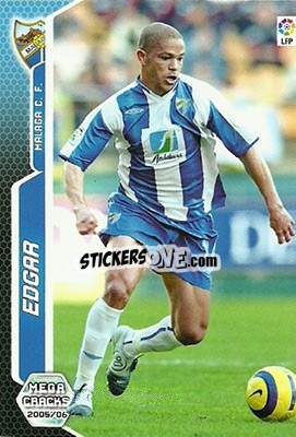 Sticker Edgar - Liga 2005-2006. Megacracks - Panini