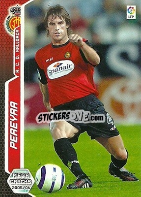 Figurina Pereyra - Liga 2005-2006. Megacracks n. 225 - Panini