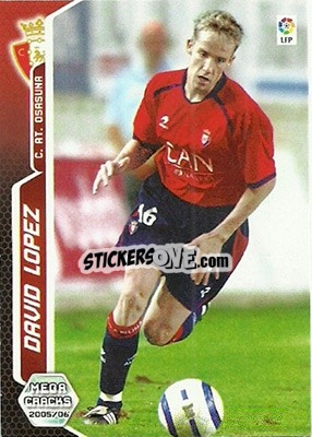 Sticker David Lopez - Liga 2005-2006. Megacracks n. 249 - Panini