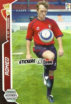 Sticker Romeo - Liga 2005-2006. Megacracks n. 250 - Panini