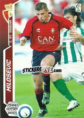 Sticker Milosevic - Liga 2005-2006. Megacracks - Panini