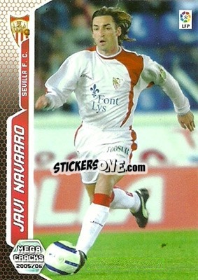 Cromo Javi Navarro - Liga 2005-2006. Megacracks - Panini