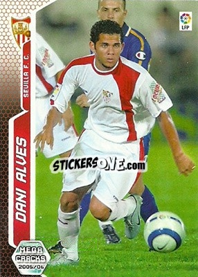 Sticker Dani Alves - Liga 2005-2006. Megacracks n. 279 - Panini