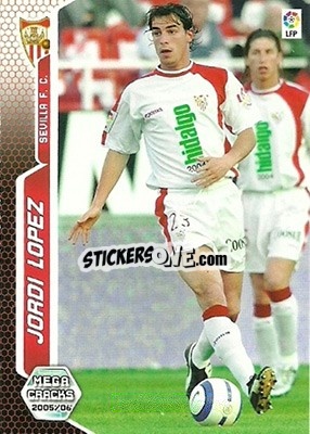 Sticker Jordi Lopez - Liga 2005-2006. Megacracks n. 282 - Panini