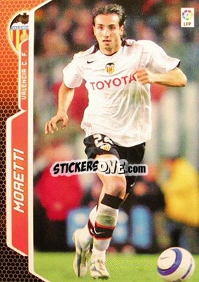 Sticker Moretti - Liga 2005-2006. Megacracks n. 314 - Panini