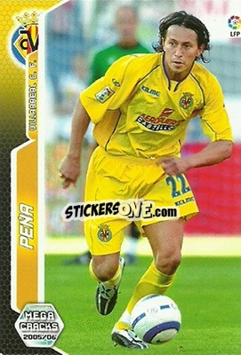 Sticker Peña - Liga 2005-2006. Megacracks - Panini