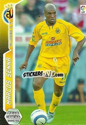 Sticker Marcos Senna - Liga 2005-2006. Megacracks - Panini