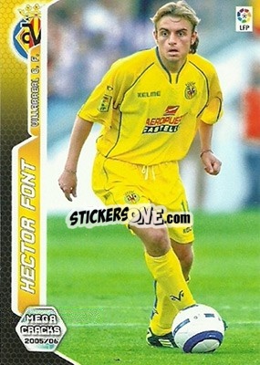 Cromo Hector Font - Liga 2005-2006. Megacracks - Panini