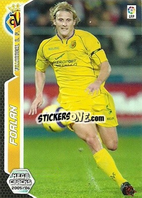 Sticker Forlan - Liga 2005-2006. Megacracks n. 341 - Panini