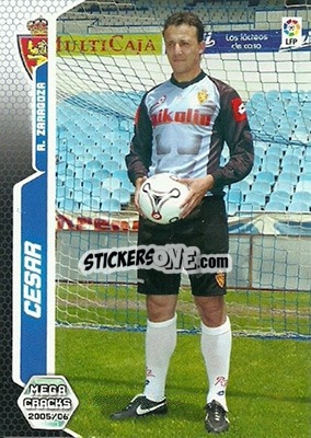 Sticker Cesar - Liga 2005-2006. Megacracks - Panini