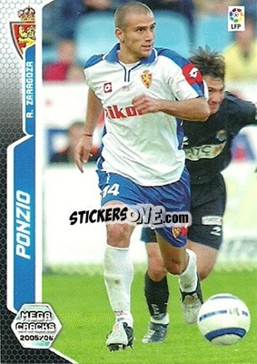 Sticker Ponzio - Liga 2005-2006. Megacracks - Panini
