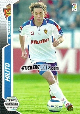 Sticker Gabriel Milito - Liga 2005-2006. Megacracks n. 347 - Panini