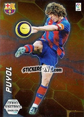 Cromo Puyol - Liga 2005-2006. Megacracks - Panini