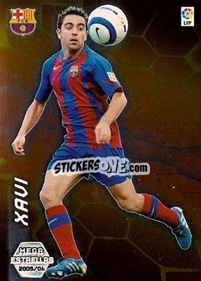 Sticker Xavi - Liga 2005-2006. Megacracks n. 377 - Panini