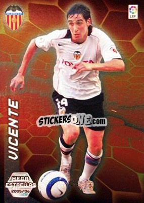 Sticker Vicente - Liga 2005-2006. Megacracks - Panini
