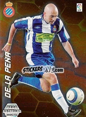 Sticker De La Peña - Liga 2005-2006. Megacracks - Panini