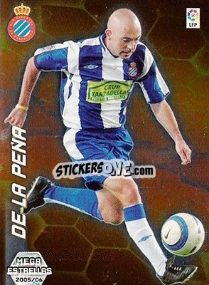 Sticker De La Peña - Liga 2005-2006. Megacracks n. 383 - Panini
