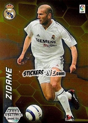 Sticker Zidane - Liga 2005-2006. Megacracks n. 385 - Panini