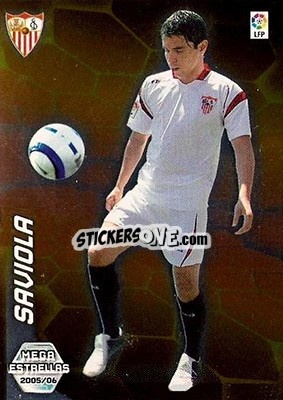 Sticker Saviola - Liga 2005-2006. Megacracks - Panini