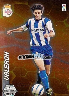 Sticker Valeron - Liga 2005-2006. Megacracks n. 388 - Panini