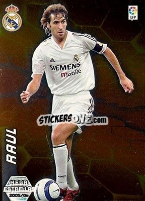 Sticker Raul González - Liga 2005-2006. Megacracks - Panini