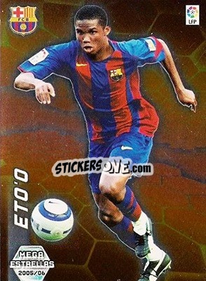 Sticker Eto'o - Liga 2005-2006. Megacracks n. 390 - Panini