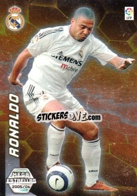 Sticker Ronaldo - Liga 2005-2006. Megacracks - Panini