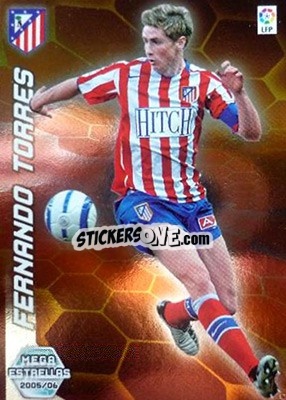 Sticker Fernando Torres - Liga 2005-2006. Megacracks n. 394 - Panini