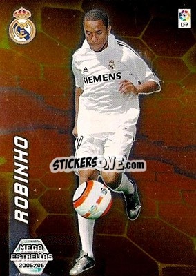 Sticker Robinho - Liga 2005-2006. Megacracks n. 396bis - Panini