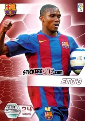 Sticker Eto'o - Liga 2005-2006. Megacracks n. 398 - Panini