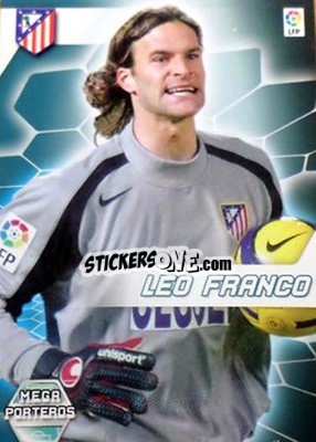 Sticker Leo Franco - Liga 2005-2006. Megacracks - Panini