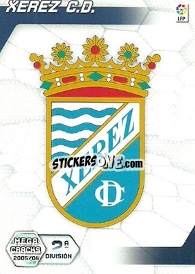 Sticker Xerez C.D. - Liga 2005-2006. Megacracks n. 422 - Panini