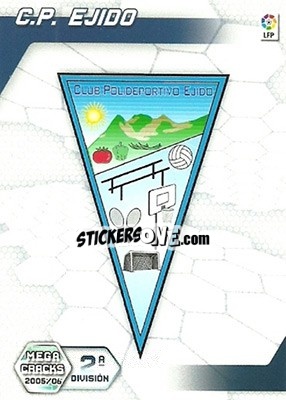 Sticker C.P. Ejido - Liga 2005-2006. Megacracks - Panini