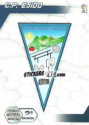 Sticker C.P. Ejido - Liga 2005-2006. Megacracks n. 427 - Panini